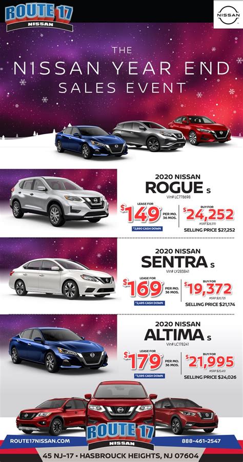 Route 17 nissan - Check out the inventory of new vehicles at Ramsey Nissan that includes popular models like the Rogue ... 401 Route 17 South Directions Upper Saddle River, NJ 07458. Home; New ... *1.9% APR financing available for up to 60 mos @ $17.48 per mo. on select 2023 models per $1,000 financed on in stock dealer vehicles is subject to credit approval ...